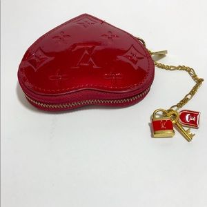 Mini coin red wallet